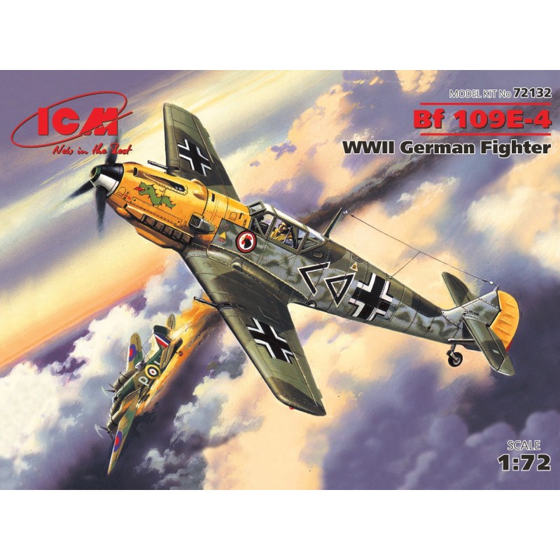 MESSERSCHMITT BF-109 E4 -Escala 1/72- ICM 72132