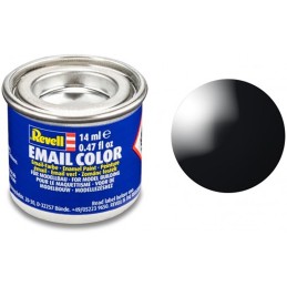 PINTURA ESMALTE NEGRO BRILLANTE 14 ml - Revel 32107