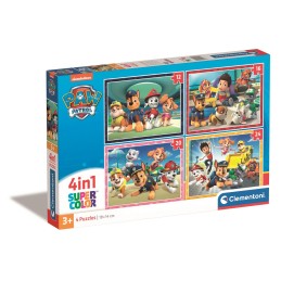 PUZZLE 4 en 1 PATRULLA CANINA - CLEMENTONI 21513