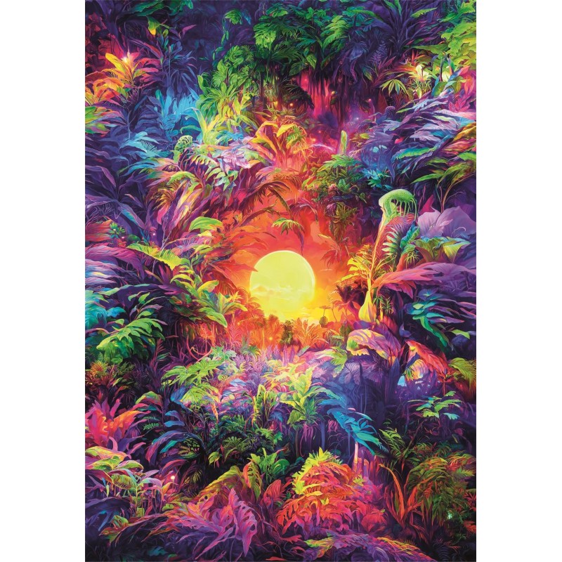 PUZZLE 500 Pzas. COLORBOOM PSYCLEDELIC JUNGLE - Clementoni 35518