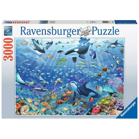 PUZZLE 3000 PZS COLORIDO MUNDO SUBMARINO - RAVENSBURGER 17444 121 X 80 CMS