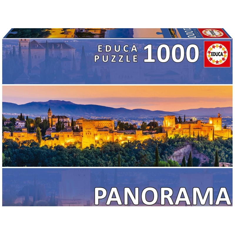 PUZZLE PANORAMA 1000 Pzas ALHAMBRA, GRANADA - Educa 19576