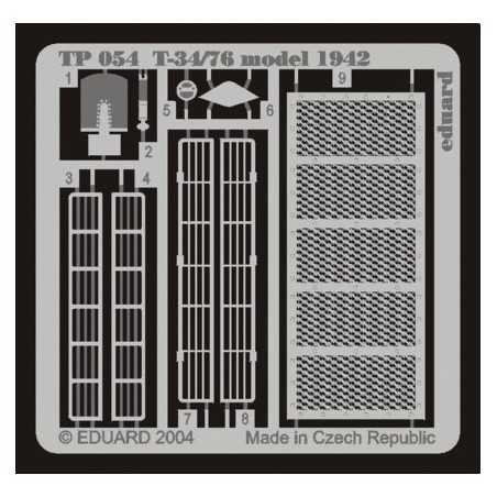 FOTOGRABADO T-34/76 Mod. 1942 - Eduard TP054