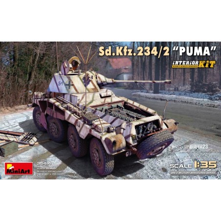 VEHICULO BLINDADO Sd.Kfz.234/2 "Puma" (Interiores) -Escala 1/35- MiniA