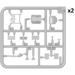 CARRO DE COMBATE M-3 STUART EARLY (Interiores)  "G. PATTON" -Escala 1/