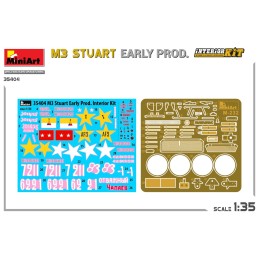 CARRO DE COMBATE M-3 STUART EARLY (Interiores)  "G. PATTON" -Escala 1/
