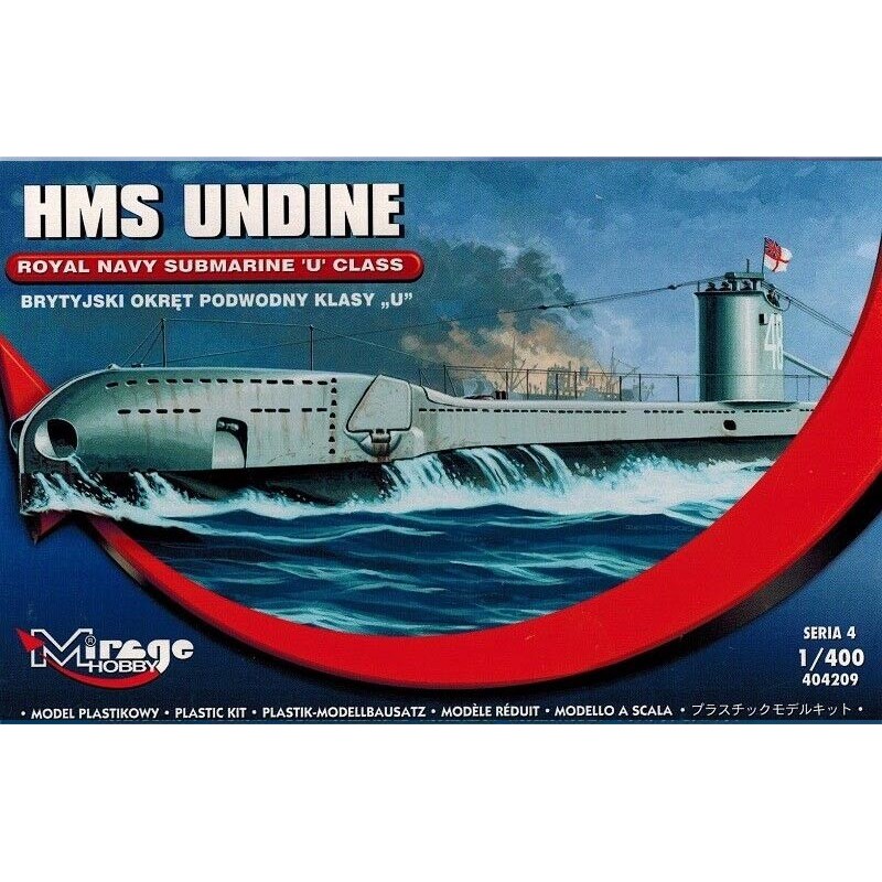 SUBMARINO BRITANICO TIPO U HMS UNDINE -Escala 1/400- MIRAGE Hobby 404209