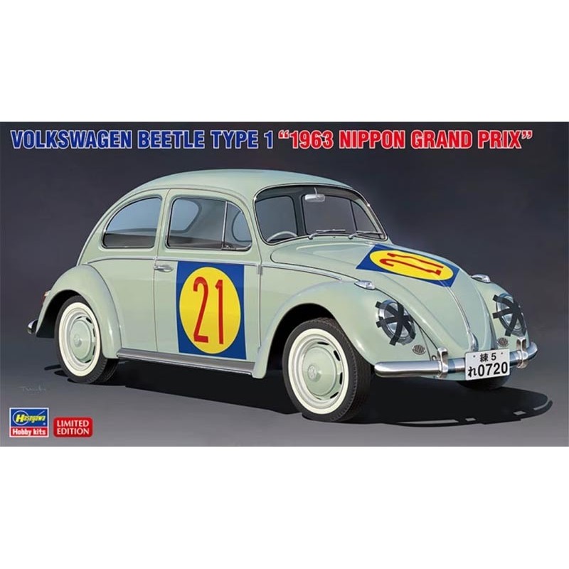 VOLKSWAGEN BEETLE TYPE 1 GRAN PREMIO JAPON 1963 -Escala 1/24- Hasegawa 20623