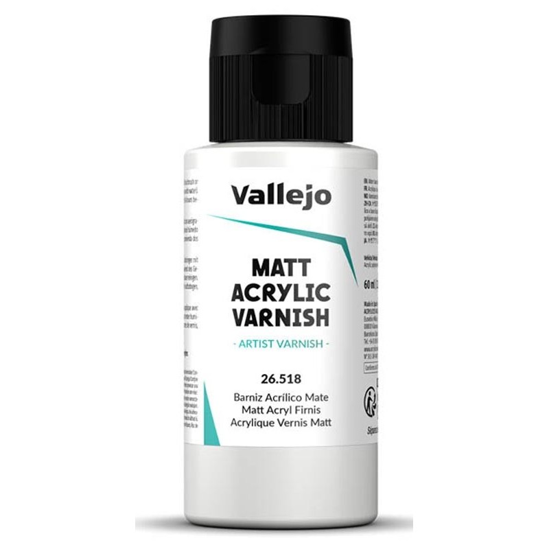 BARNIZ ACRILICO PERMANENTE MATE 60 ml - Acrylicos Vallejo 26518