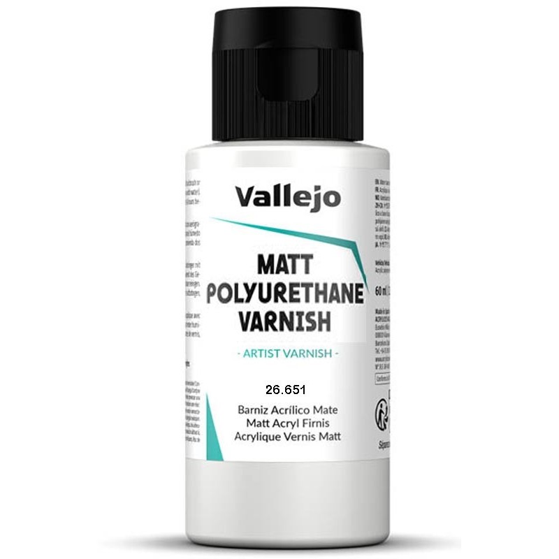 BARNIZ MATE POLIURETANO 60 ml - Acrilicos Vallejo 26651