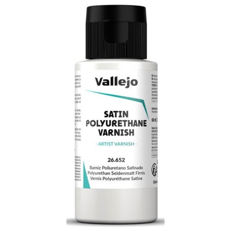 BARNIZ SATINADO POLIURETANO 60 ml - Acrilicos Vallejo 26652