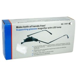 GAFAS LUPA CON LUZ 1.5X / 2.5X / 3.5X - Fewell 09304