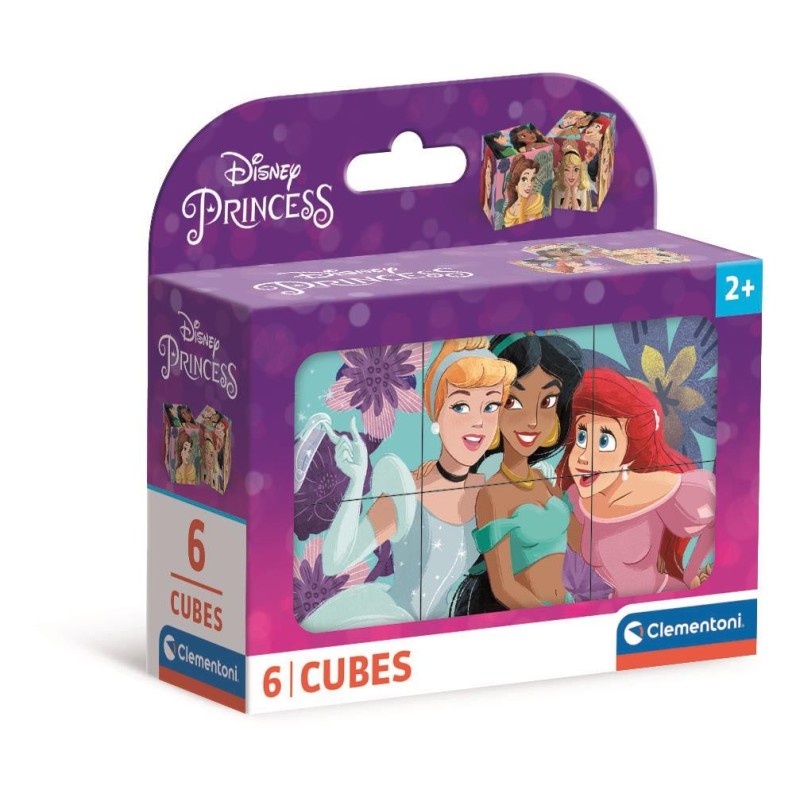 PUZZLE CUBE 6 pzs PRINCESAS DISNEY - Clementoni 40660