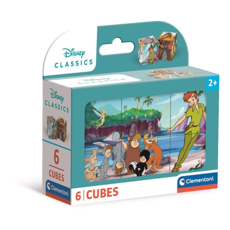 PUZZLE CUBE 6 pzs CLASICOS DISNEY - Clementoni 40657