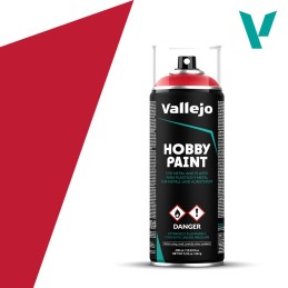 SPRAY HOBBY PAINT ROJO SANGUINA 400ml ACRILICOS VALLEJO 28023