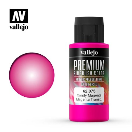 PINTURA LEXAN PREMIUN RC: MAGENTA CANDY 60 ml - Acrylicos Vallejo 62075