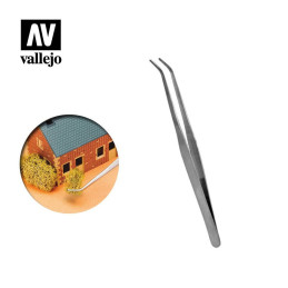 PINZAS CURVAS ACERO INOX. (175mm) VALLEJO T12009