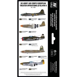 AIR WAR: US ARMY CORPS EUROPAN THEATER WWII SET VALLEJO 71182