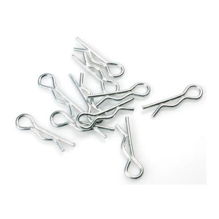 CLIPS CARROCERIA PLATA 1/8 10 UNIDADES HMRCP18S