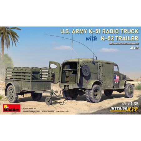 CHEVROLET G7105 RADIO K-51 & REMOLQUE K-52 (Generador) -Escala 1/35- MiniArt 35418