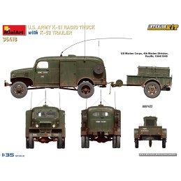 CHEVROLET G7105 RADIO K-51 & REMOLQUE K-52 (Generador) -Escala 1/35- MiniArt 35418