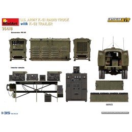 CHEVROLET G7105 RADIO K-51 & REMOLQUE K-52 (Generador) -Escala 1/35- MiniArt 35418