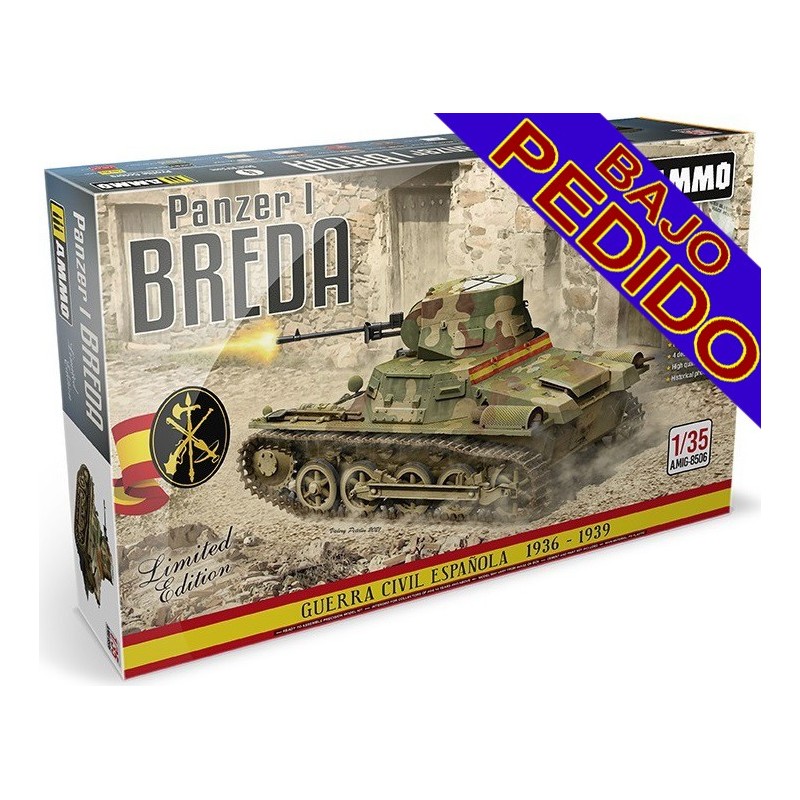 CARRO DE COMBATE Sd.Kfz. 101 PANZER I BREDA (ESPAÑA) -Escala 1/35- AMMO Mig 8506