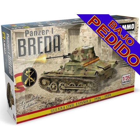 CARRO DE COMBATE Sd.Kfz. 101 PANZER I BREDA (ESPAÑA) -Escala 1/35- AMMO Mig 8506