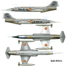 LOCKHEED F-104 G STARFIGHTER (ESPAÑA) -Escala 1/48- Ammo MIG 8504