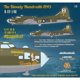 BOEING B-17 F FORTRESS "The Bloody Hundredth 1943" -Escala 1/48- Eduar