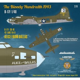 BOEING B-17 F FORTRESS "The Bloody Hundredth 1943" -Escala 1/48- Eduar