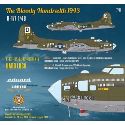 BOEING B-17 F FORTRESS "The Bloody Hundredth 1943" -Escala 1/48- Eduar