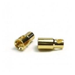 CONECTOR ORO 6MM PAR MACHO/HEMBRA