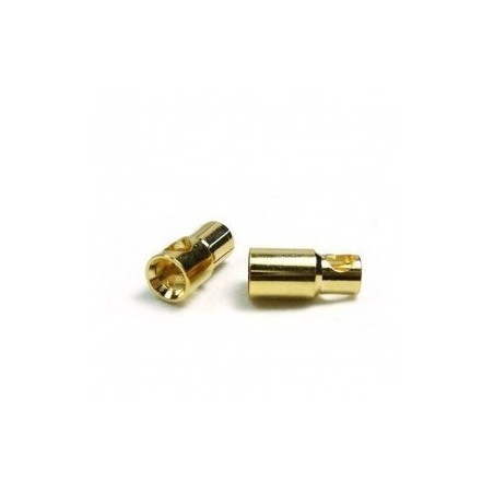 CONECTOR ORO 6MM PAR MACHO/HEMBRA