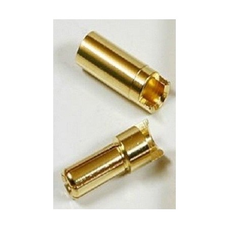 CONECTOR ORO 5 mm Macho / Hembra