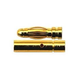 CONECTOR ORO 3 mm Macho / Hembra