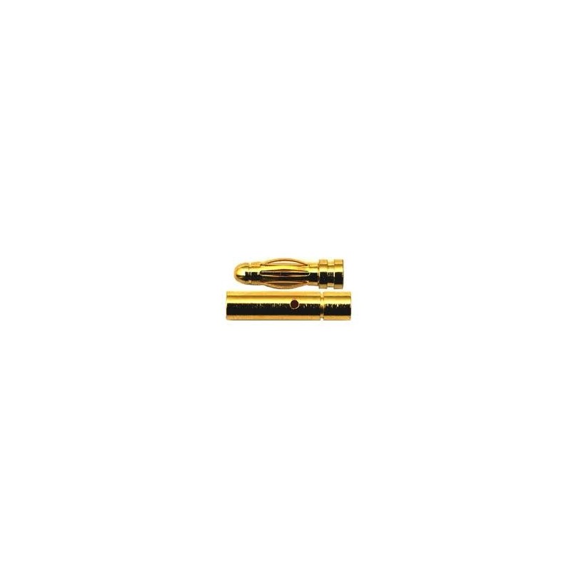 CONECTOR ORO 4 mm Macho / Hembra