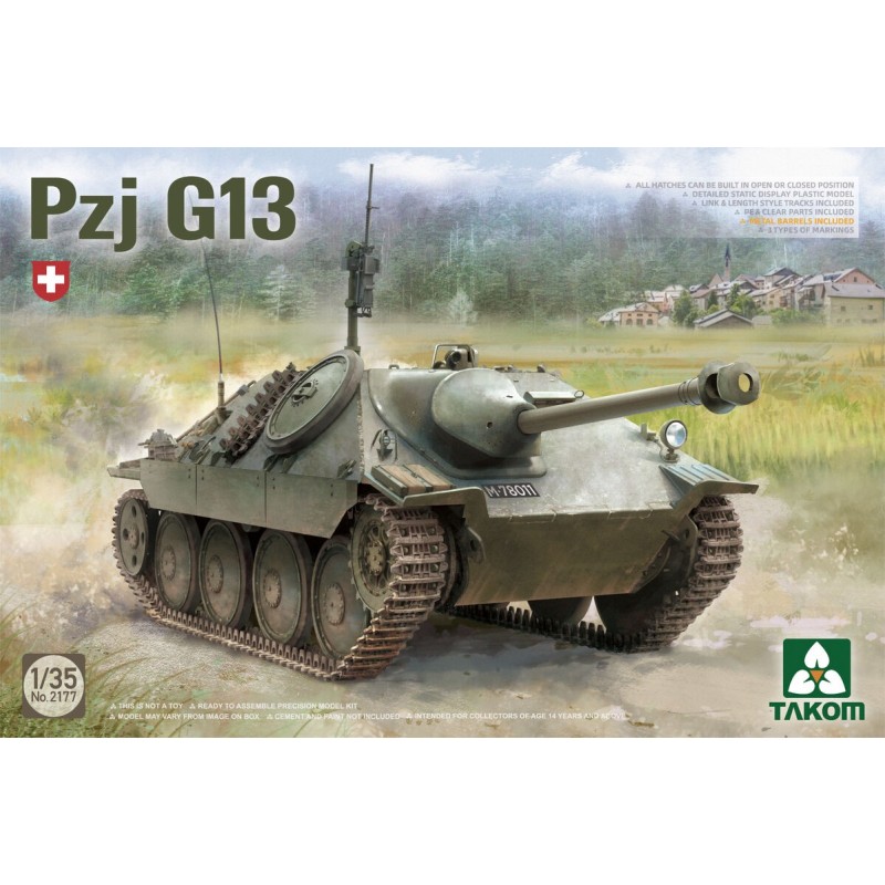 CAZA CARROS PzJ G13 Suiza -Escala 1/35- Takom 2177