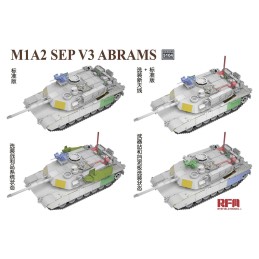 CARRO DE COMBATE M-1 A2 ABRAMS SEP V3 -Escala 1/35- Ryefield Model 5104