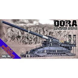 CAñON SOBRE RAIL DORA 800 mm -Escala 1/35- Soar Art Workshop MT-9999