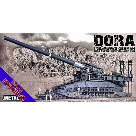 CAñON SOBRE RAIL DORA 800 mm -Escala 1/35- Soar Art Workshop MT-9999