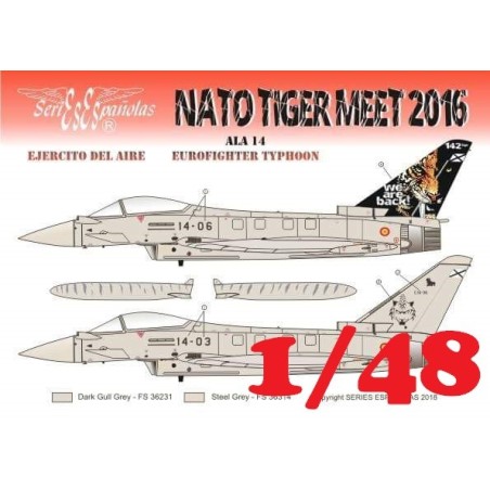 CALCAS NATO TIGER MEET 2016 -Eurofighter Typhoon- 1/48 - Series Españolas SE3548