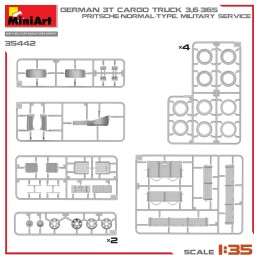 CAMION OPEL BLITZ 3,5t CARGA 3,6-36S Pritsche-Normal -Escala 1/35- MiniArt Models 35442