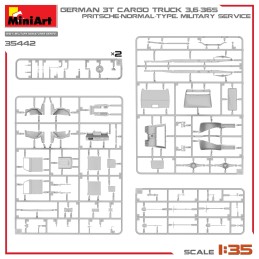 CAMION OPEL BLITZ 3,5t CARGA 3,6-36S Pritsche-Normal -Escala 1/35- MiniArt Models 35442