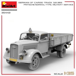 CAMION OPEL BLITZ 3,5t CARGA 3,6-36S Pritsche-Normal -Escala 1/35- MiniArt Models 35442