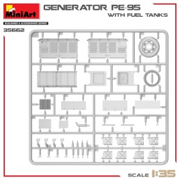 GENERADOR ELECTRICO PE-95 & BIDONES DE COMBUSTIBLE -Escala 1/35- MiniArt 35660