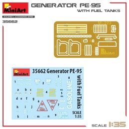 GENERADOR ELECTRICO PE-95 & BIDONES DE COMBUSTIBLE -Escala 1/35- MiniArt 35660