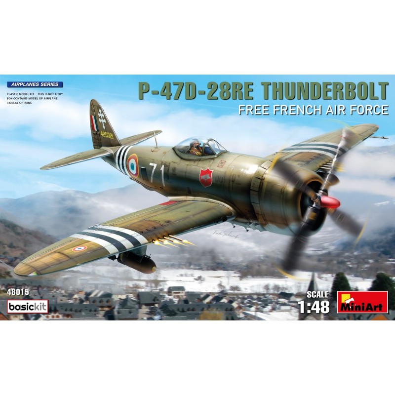 REPUBLIC P-47 D-28RE THUNDERBOLT "Free French Air Force" -Escala 1/48- MiniArt 48015