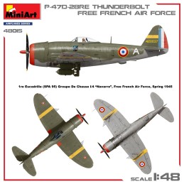 REPUBLIC P-47 D-28RE THUNDERBOLT "Free French Air Force" -Escala 1/48- MiniArt 48015