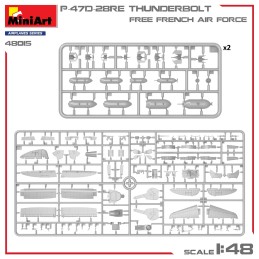 REPUBLIC P-47 D-28RE THUNDERBOLT "Free French Air Force" -Escala 1/48- MiniArt 48015